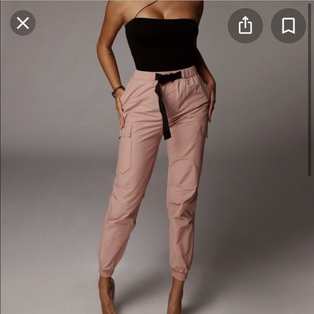 Pink jluxlabel cargo joggers